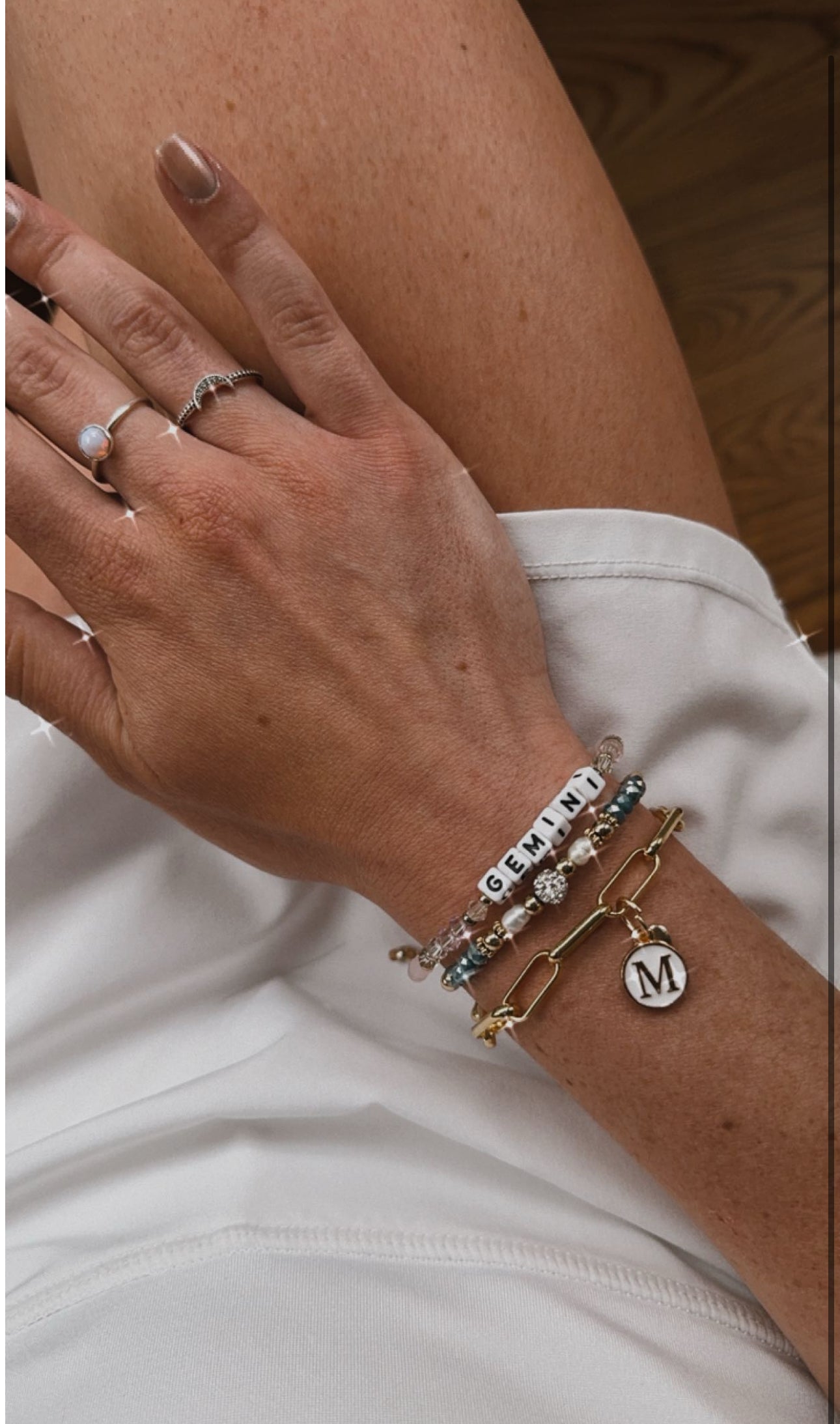 Initial Paperclip Bracelets
